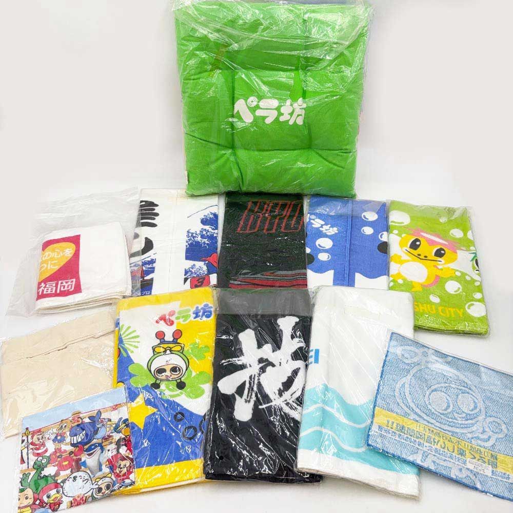 [大量セット] 競艇 ボートレース グッズまとめて ペラ坊 タオル  ストラップ ペン 湯呑 クリアファイル ほか 大量セット] 競艇 ボートレース グッズまとめて ペラ坊 タオル