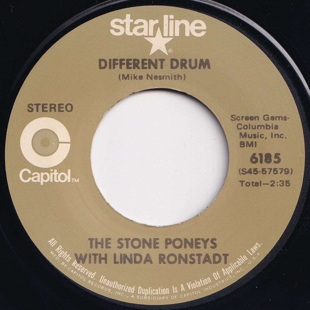 Stone Poneys Different Drum / Long Long Time Capitol US 6185