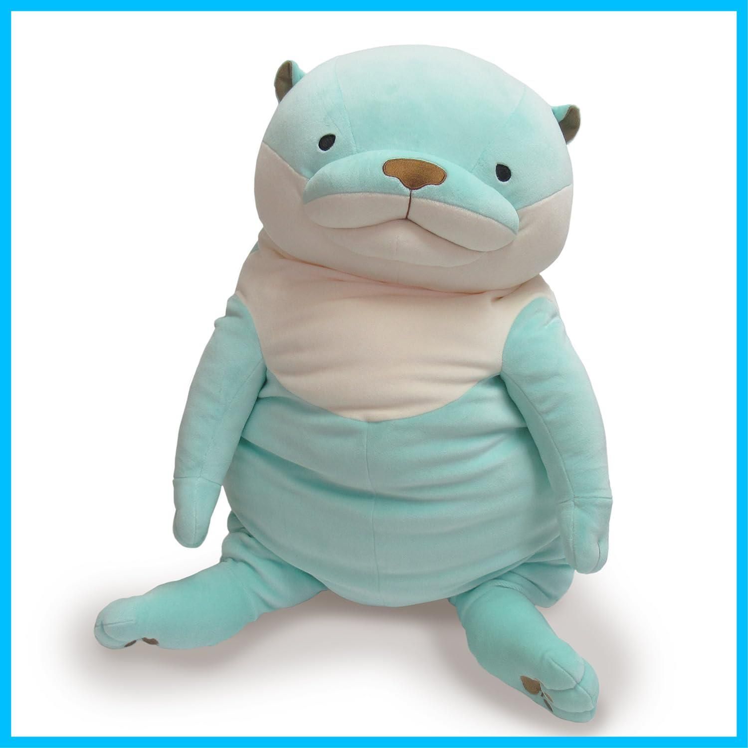 数量 パステル ミント もちかわうそ XL 35×35×50cm もちシリーズ ぬいぐるみ カワウソ シナダグローバル アニマル MOKW-0880PM