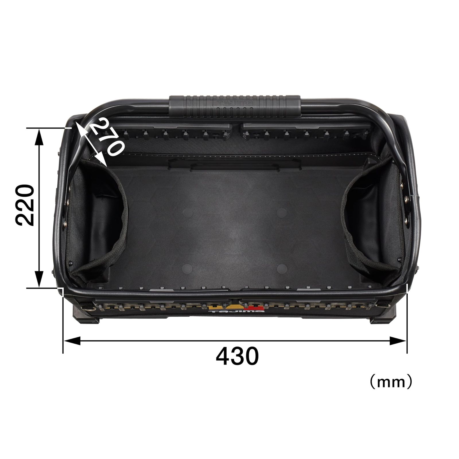 外側にセフホルダー機能54個 高強度ポリマー材底面＋型崩れしにくい剛性設計