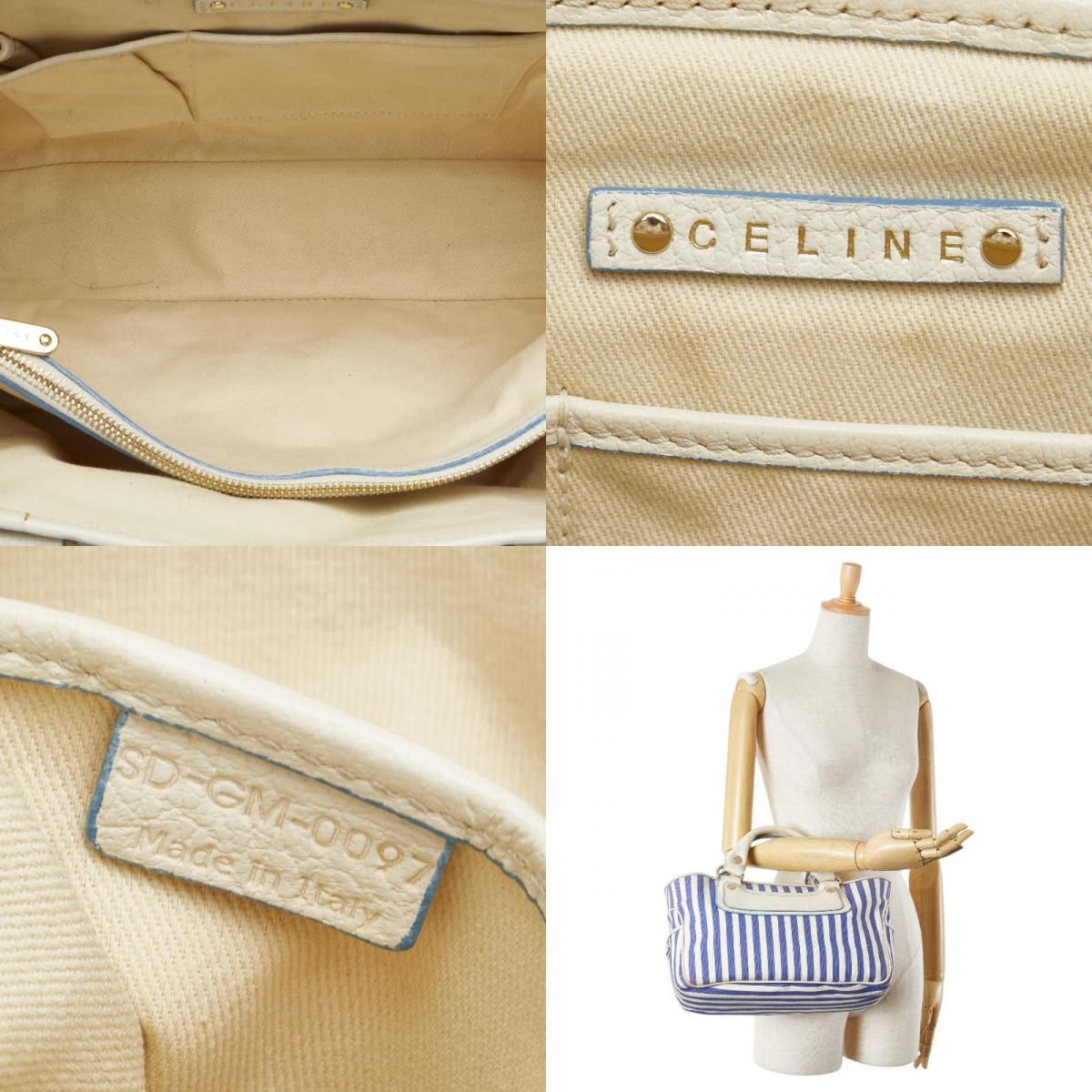 【CELINE】セリーヌ ブギーバッグ ハンドバッグ ホワイト レザー CELINE セリーヌ ブギーバッグ 白 ホワイト レザー トートバッグ