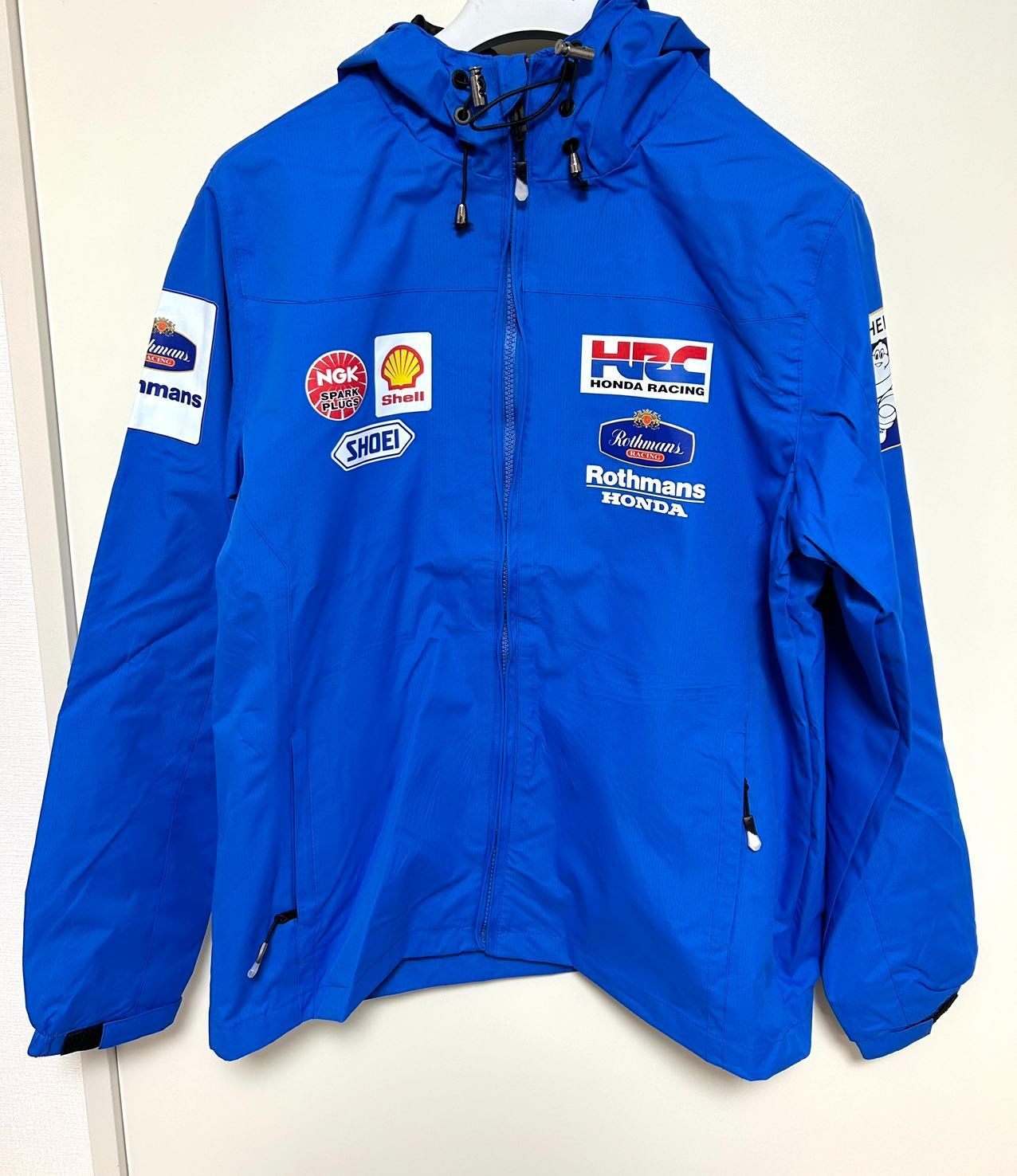 アウトレット L ロスマンズ Rothmans x honda HRC MotoGP ジャケット パーカー 長袖 オートバイ レーシング アウトドア B