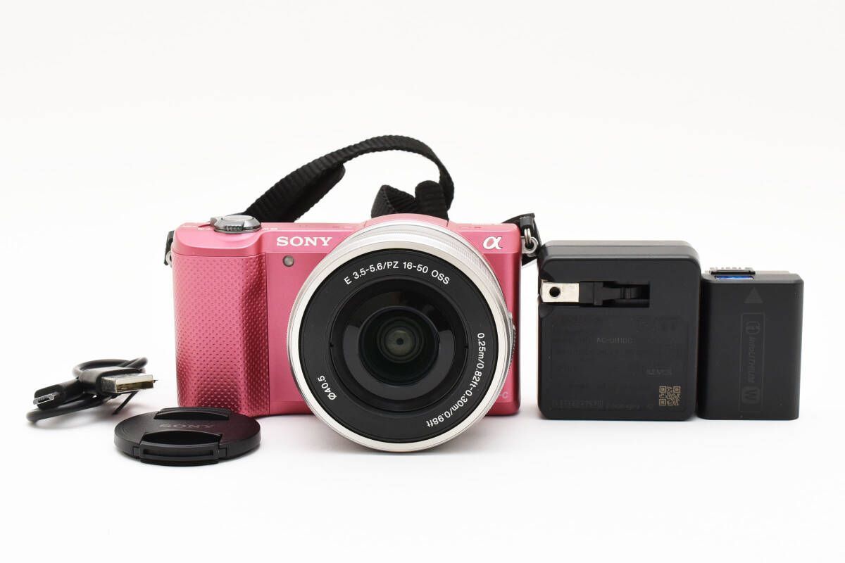 極上品] ソニー SONY ミラーレス一眼カメラ ピンク α5000 ILCE