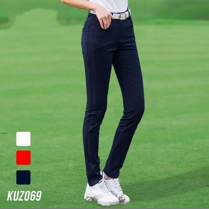 ゴルフパンツ レディース ゴルフウェア ストレッチ 美脚 脚長