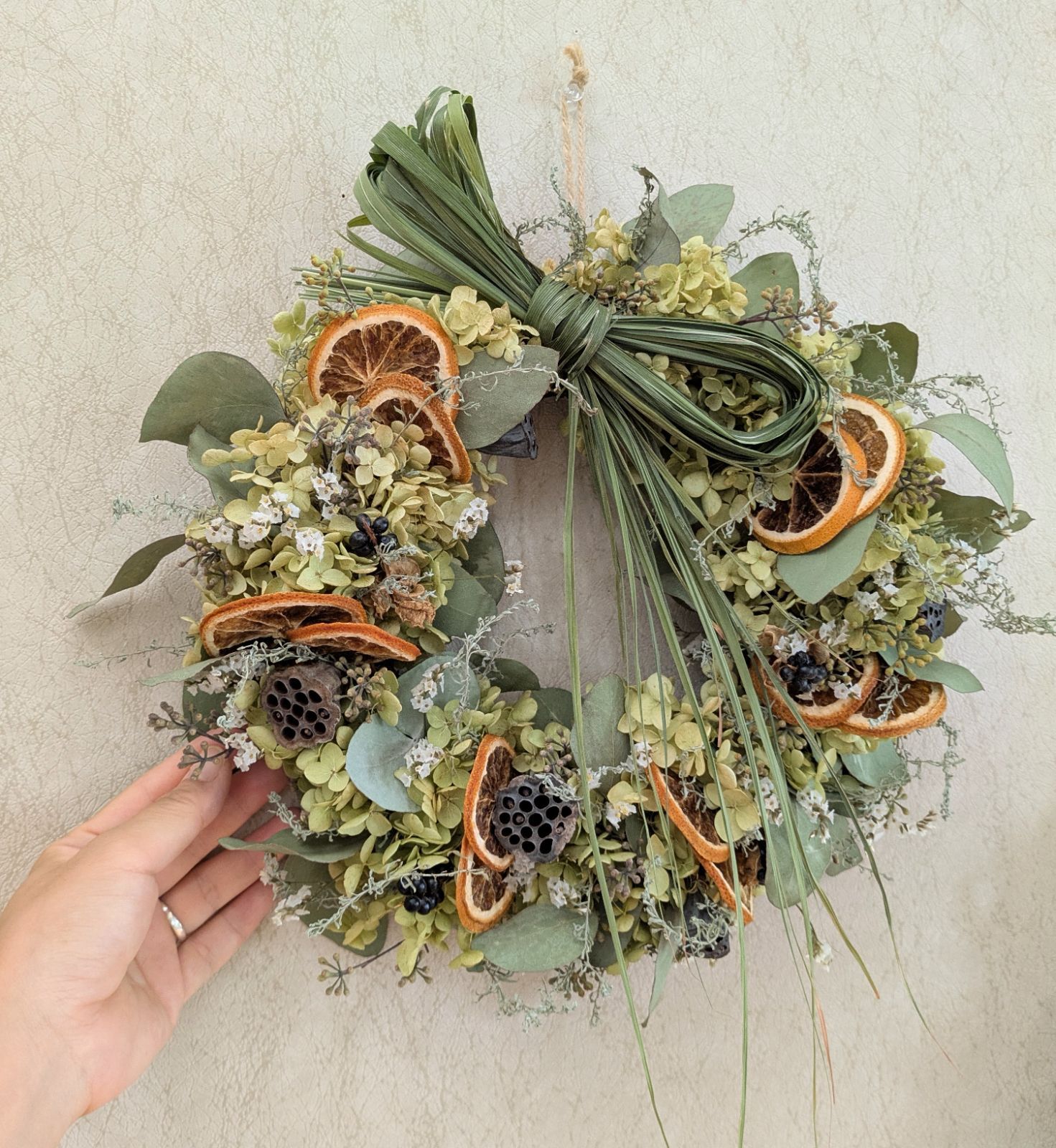 メルカリ便7リースレモングラスドライフルーツ和モダン メルカリ便7リースレモングラスドライフルーツ和モダン メルカリ便7