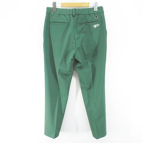 ビームスゴルフ ゴルフウェア ロングパンツ テーパードパンツ L 緑 ワッペン ビームスゴルフ BEAMS GOLF ゴルフウェア ロングパンツ