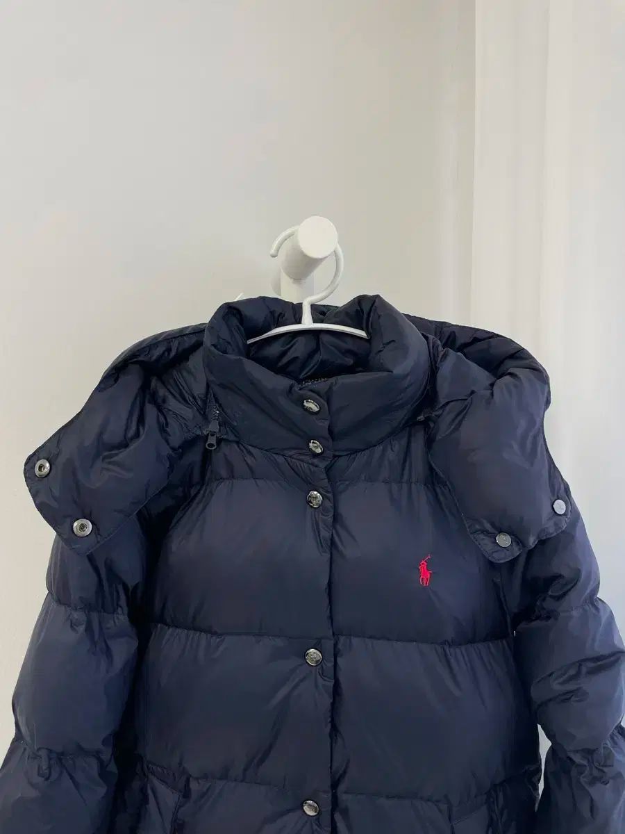 ポロ キッズ ダウンジャケット ロング丈 パファー M 8-10