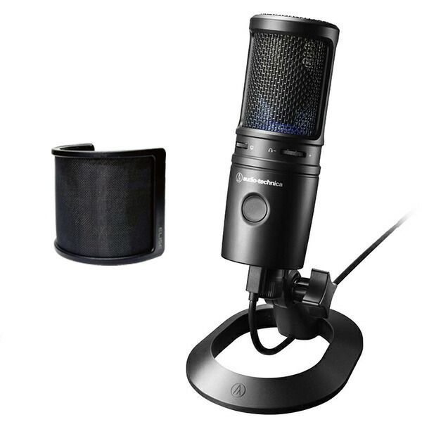 audio-technica オーディオテクニカ USB マイクロホン AT2020USB-X ポップガード セット