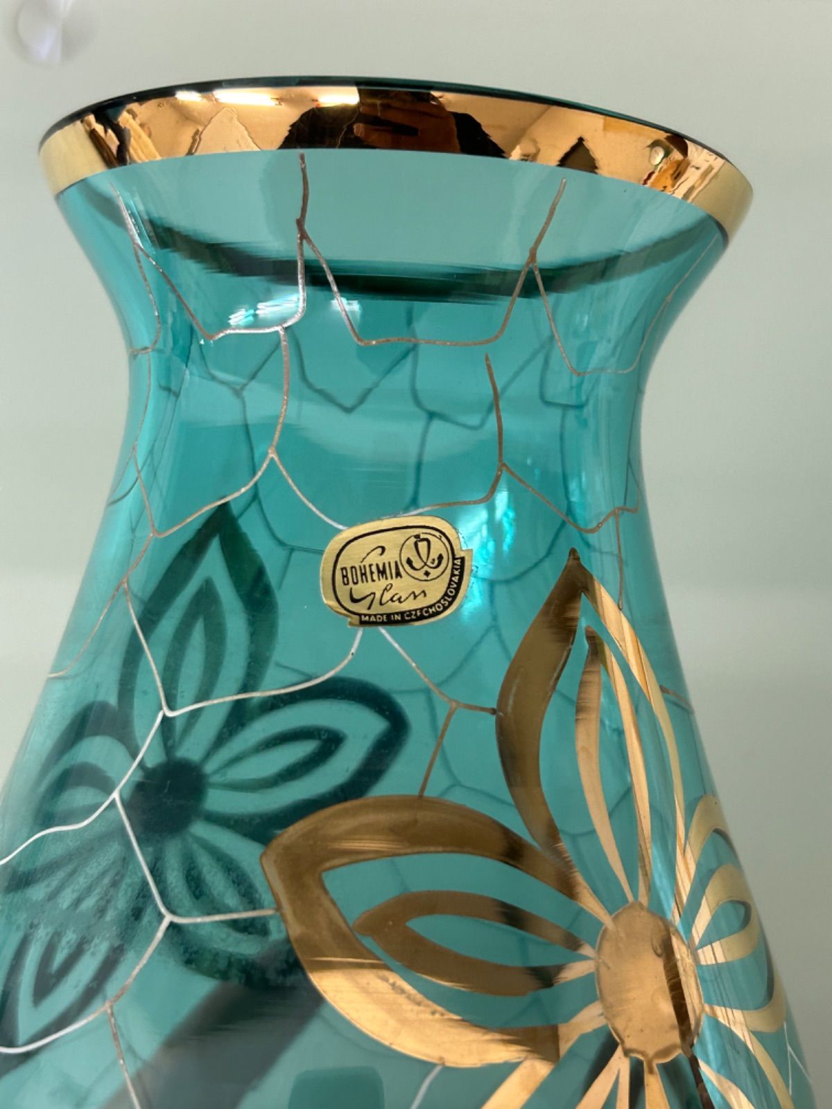 ボヘミアグラス フラワーベース - メルカリ