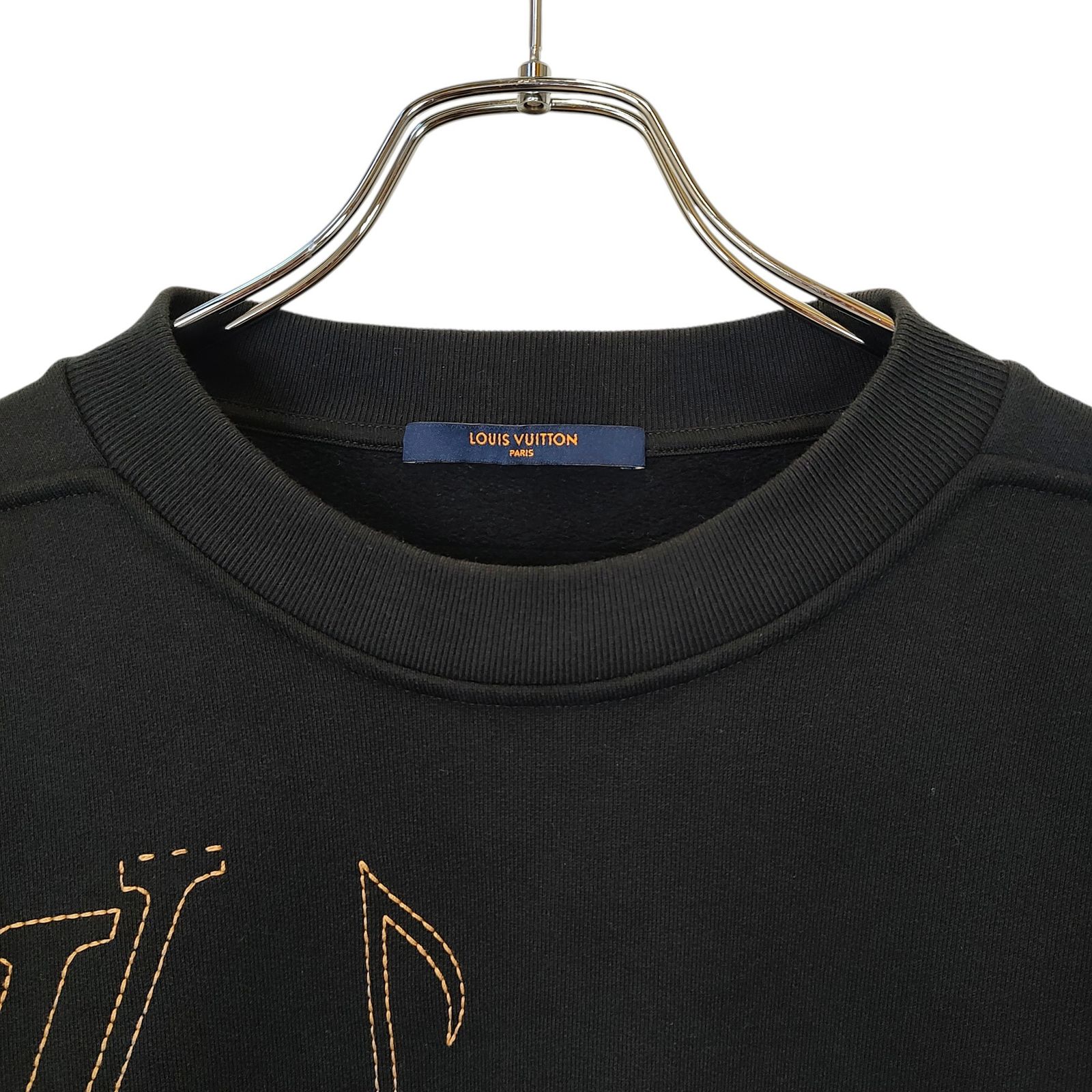 ルイヴィトン　スウェット　ミュージックライン エンブロイダード LOUIS VUITTON ルイ・ヴィトン 23SS LV ミュージックライン