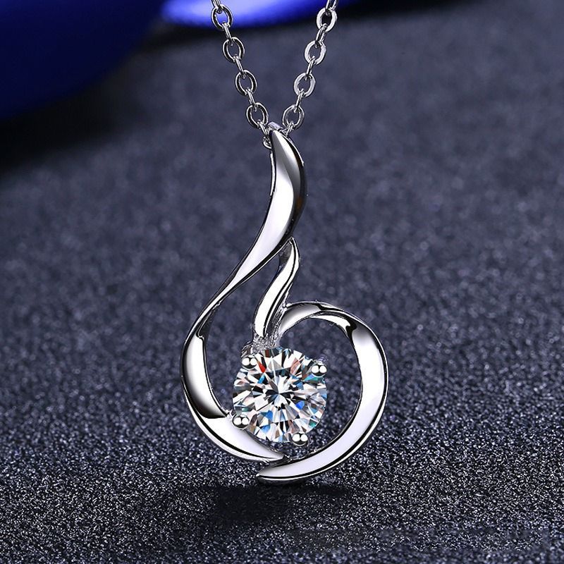 モアサナイト　ネックレス　15ct 16mm　ペンダント　SV925　特大 モアッサナイト ネックレス ペンダント 2ct シルバー925