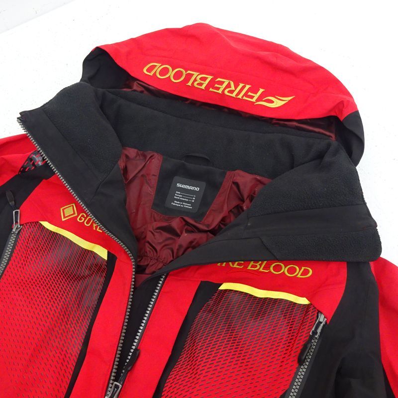 三重店】シマノ リミテッドプロ ゴアテックス レインスーツ ファイア