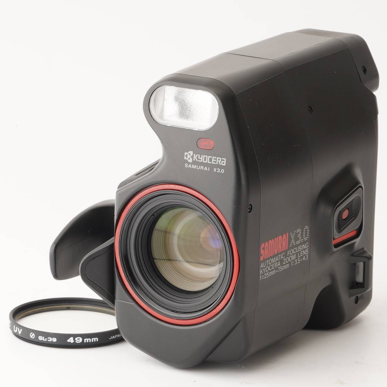 動作品 京セラ KYOCERA SAMURAI X3.0 サムライ 25-75 Excellent++] Kyocera Samurai X3.0 Automatic Focusing 25-75mm