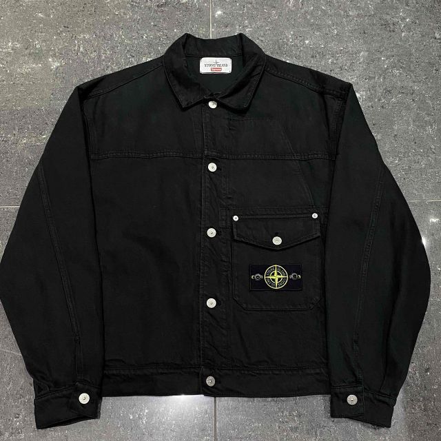 Supreme 23aw x Stone Island Denim Trucker Jacket Size-M