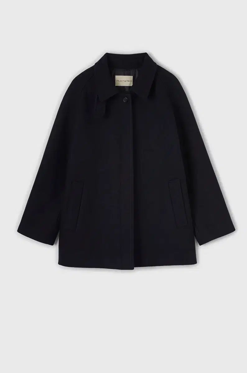 Lfmラグランスリーブハーフコート ダークネイビー