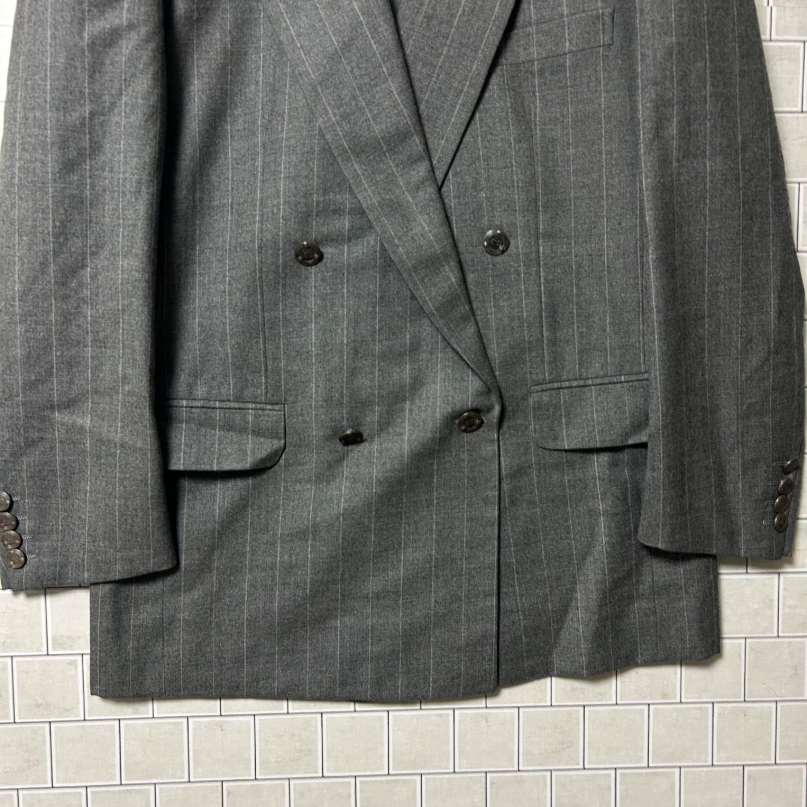 ★メタルボタン★クリスチャンディオール ダブルテーラードジャケット ロゴ Christian Dior Monsieur クリスチャンディオール ムッシュ