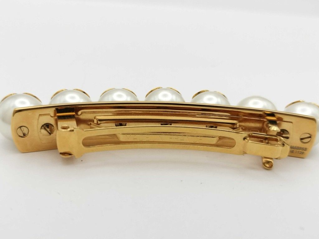 LOUIS VUITTON ルイヴィトン バレッタ ビーマインドフル M68953 ゴールド メタル フェイクパール レディース モノグラム DECORATOM_COM_BR