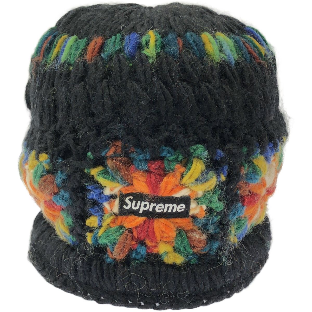 Supreme シュプリーム 25SS Crochet Beanie クロシェビーニーキャップ ブラック×マルチ