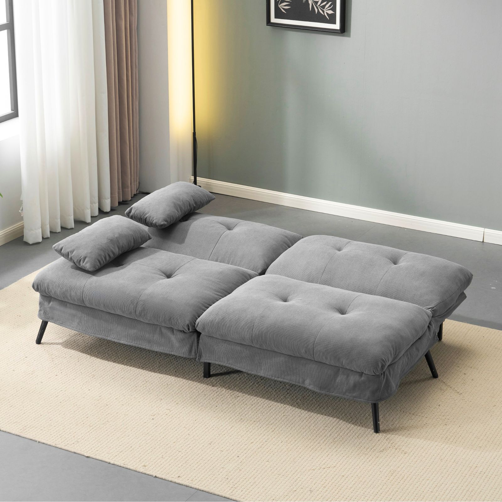 2個限定セール中」ソファベッド ソファ ベッド 組立て簡単 事務室用