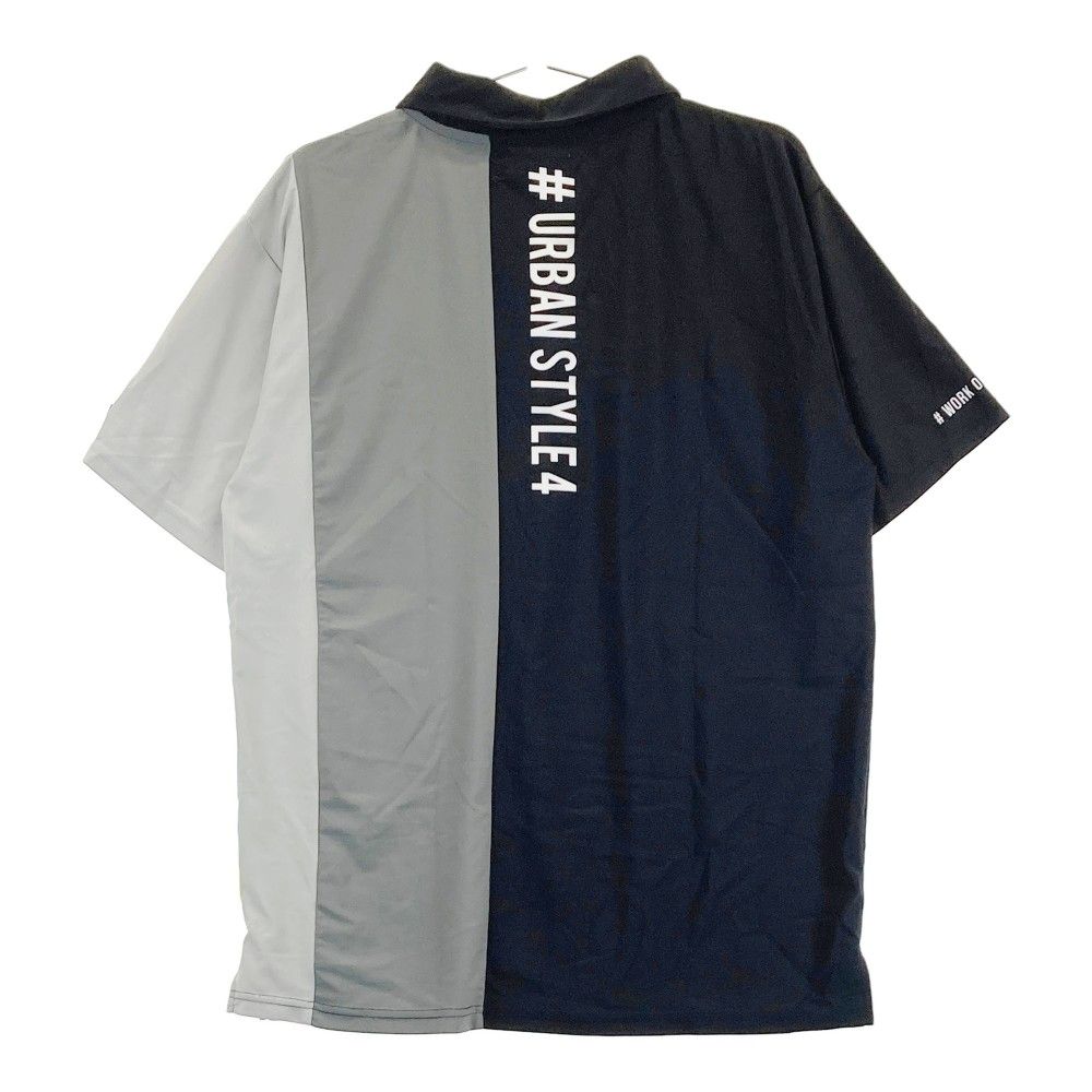 サイズ：L LUXE/R ラグジュ ; 半袖ポロシャツ  ブラック系 [240101425314] ゴルフウェア メンズ ストスト サイズ：L LUXE/R ラグジュ ; 半袖ポロシャツ ブラック系