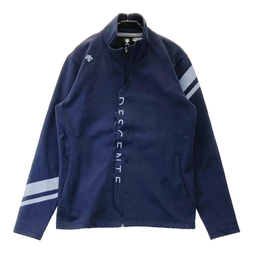 サイズ：L DESCENTE GOLF デサントゴルフ  ジップジャケット  ネイビー系 [240101443678] ゴルフウェア メンズ ストスト サイズ：L DESCENTE GOLF デサントゴルフ ジップジャケット