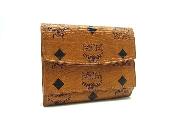 【美品】MCM 二つ折り財布　札入れ　小銭入れ　ヴィセトス柄　レザー　茶 楽天市場】MCM 財布 メンズ エムシーエム 二つ折り札入れ ID