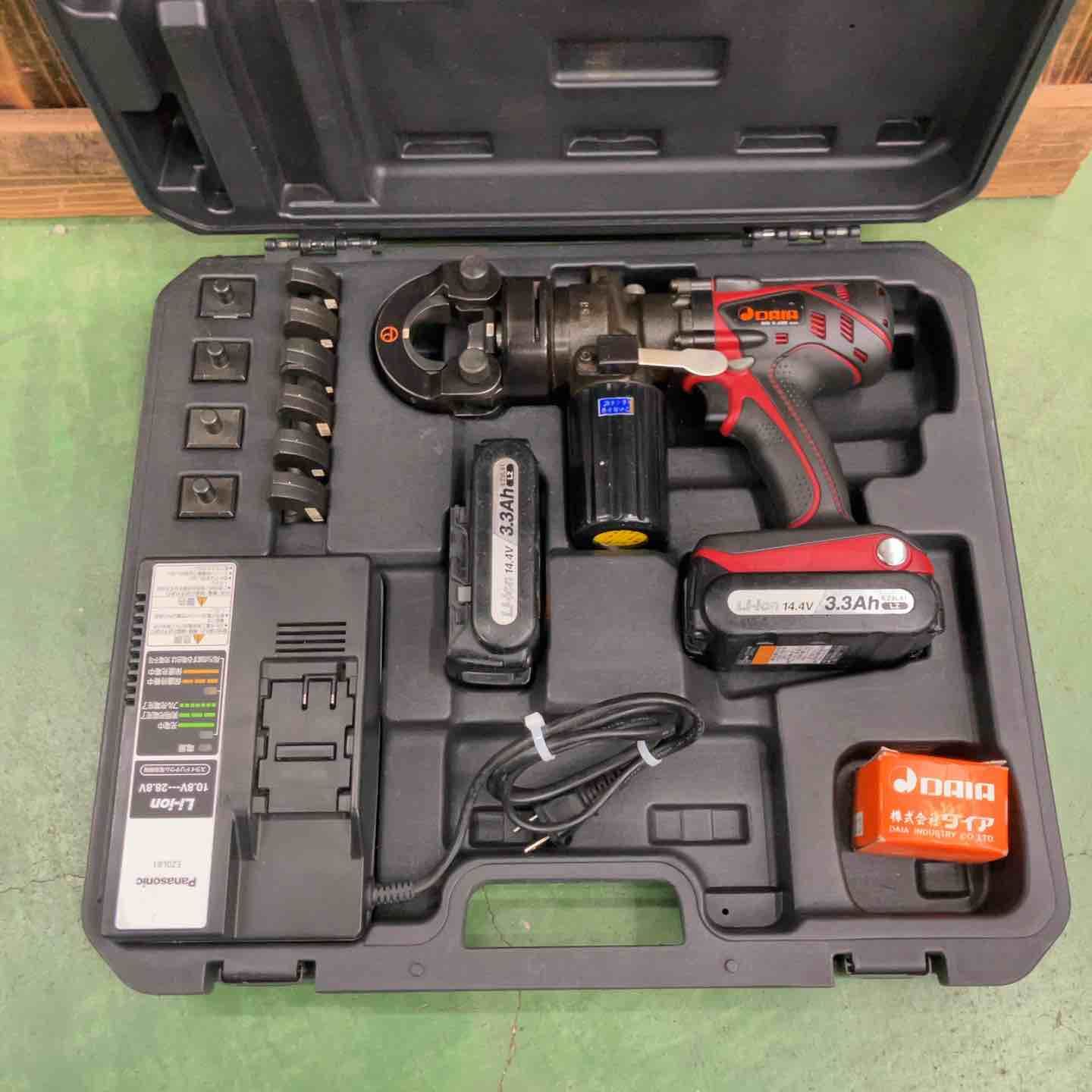 ダイア|DAIA 14.4V 油圧式 充電式多目的プロマー HPN-250RL 3.2Ahバッテリー2個 六角圧縮ダイス付き 桶川店