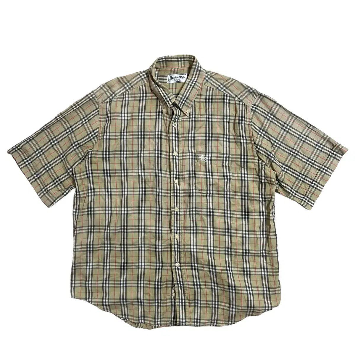 バーバリーノバチェック半袖シャツ
