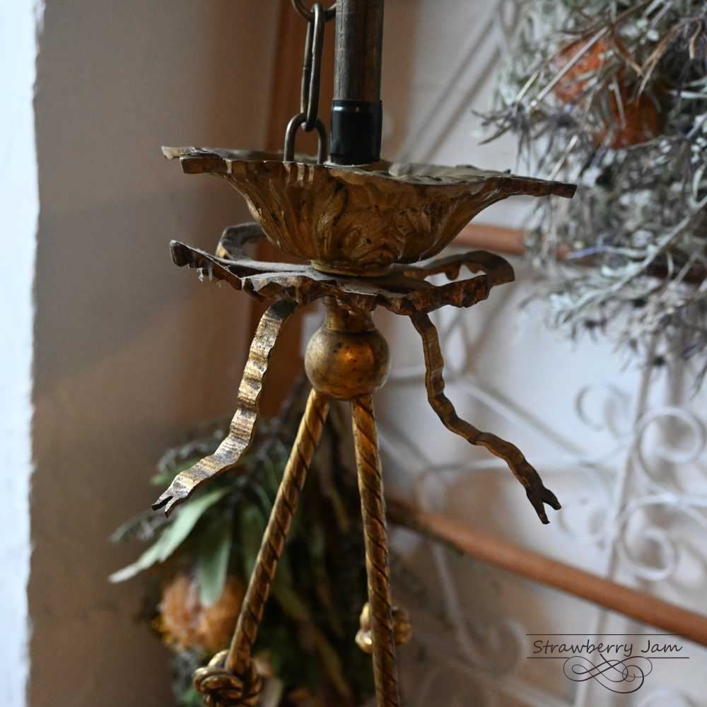 ILA-90 フランスアンティーク シャンデリア 3灯 アンティーク照明