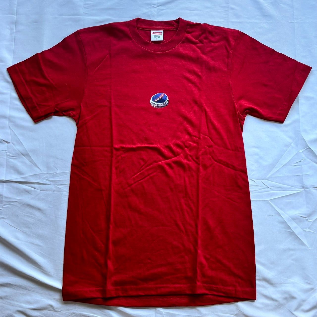 18aw Supreme Bottle Cap Tee Red Sサイズ シュプリーム ボトル 