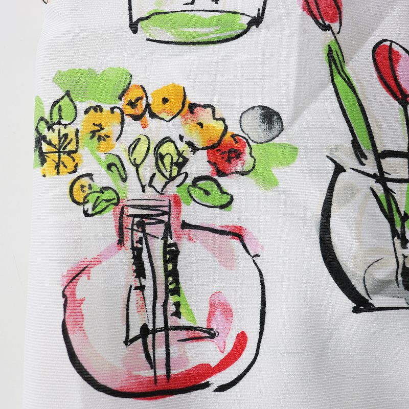 未使用 2023SS エムズグレイシー M'S GRACY 花瓶柄プリントワンピース