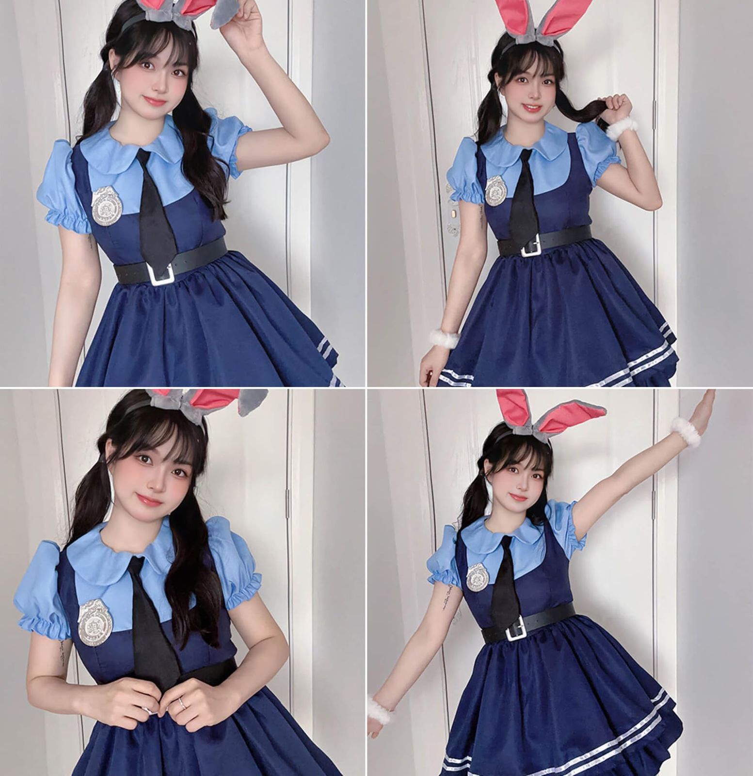 新着商品 [MEYOIJK] ハロウィン コスプレ 可愛い ウサギ警察 キツネ