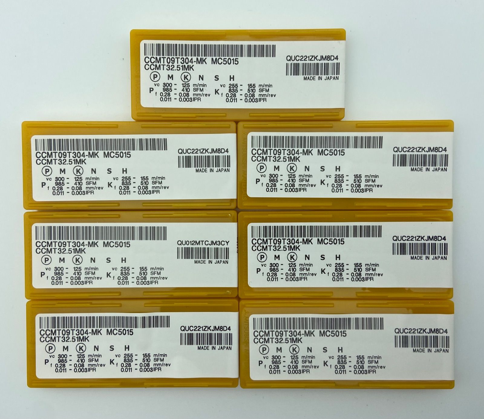 三菱マテリアル 旋盤チップ CCMT09T304-MK MC5015 6箱セット