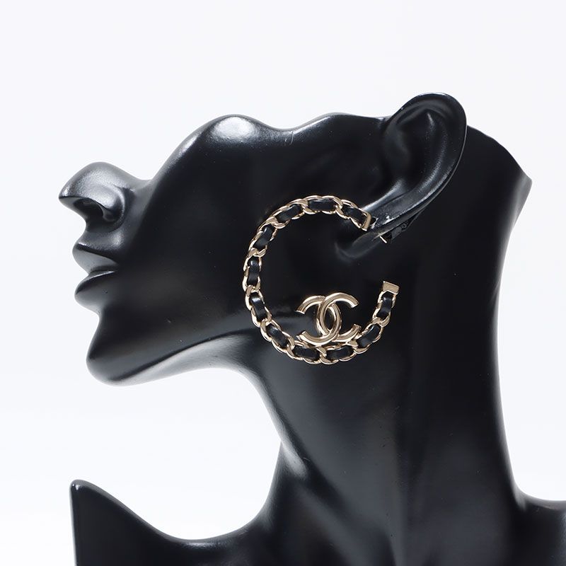 CHANEL シャネル ピアス 2022年 B22P フープ ココマーク - メルカリ
