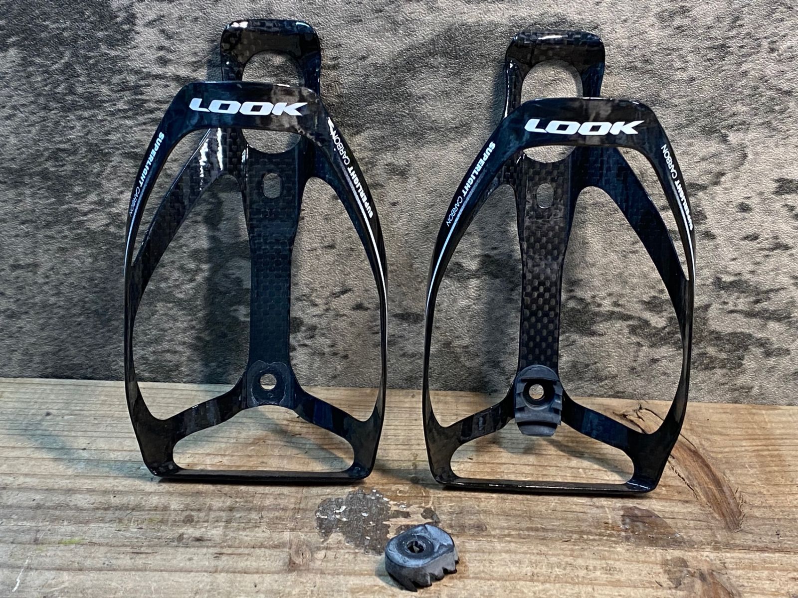 送料無料 Look カーボンボトルケージ2個／ボトル2本セット LOOK
