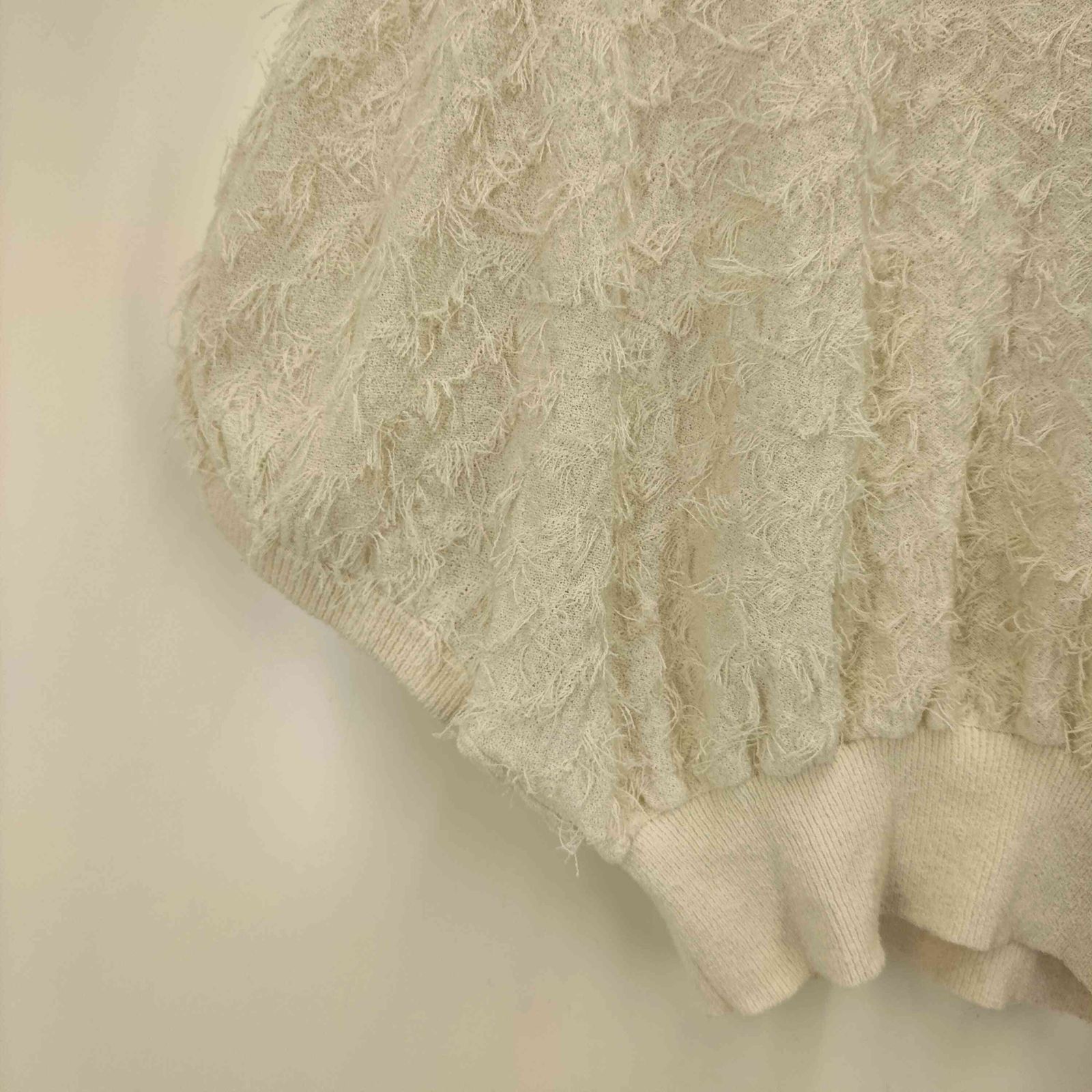 CLANE クラネ　FRINGE ARCH SLEEVE KNIT TOPS 1 CLANE / クラネ】FRINGE ARCH SLEEVE KNIT TOPS（Tシャツ