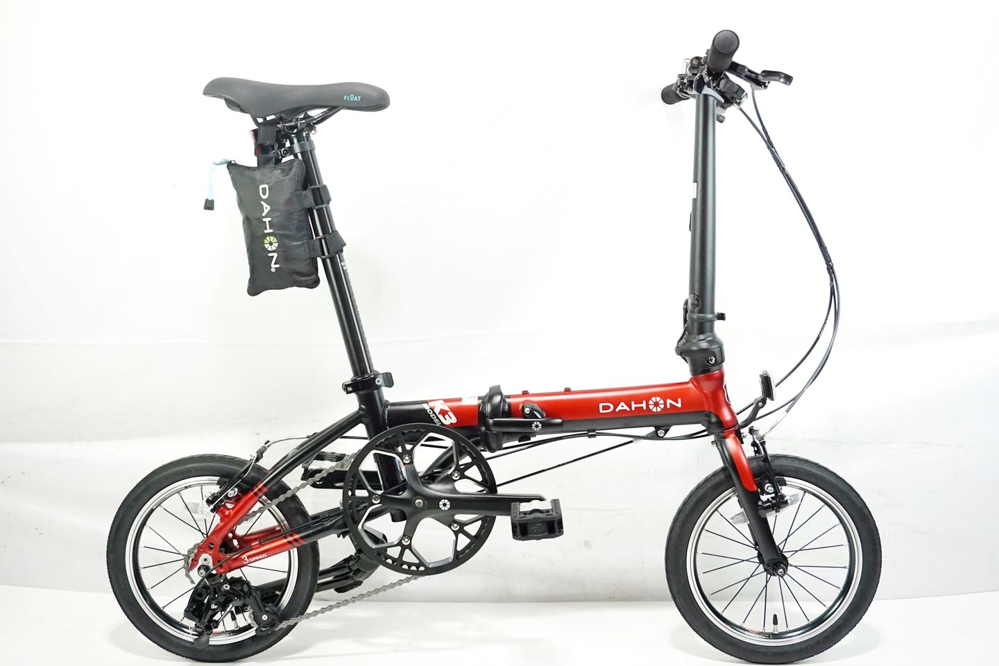 DAHON ダホン　K3 レッド　14インチ　折り畳み自転車　美品中古　傷あり DAHON ダホン K3 レッド 14インチ 折り畳み自転車 美品中古 傷