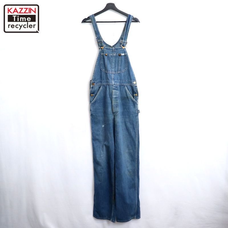 70s USA製 vintage Lee デニム オーバーオール メンズ Mサイズ