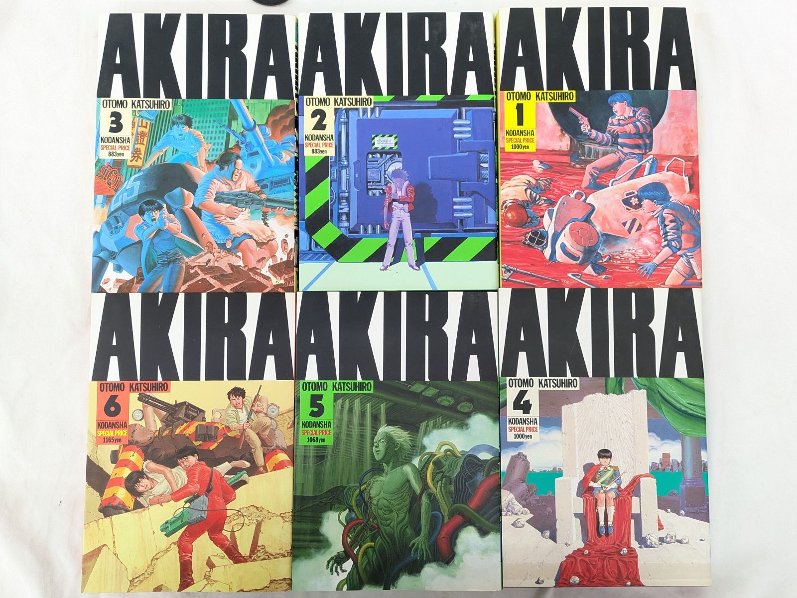AKIRA アキラ 全巻セット 全6巻 デラックス版 状態難 歪曲あり レトロ AKIRA アキラ【大友克洋】全6巻 セット☆ AKIRA 全6巻完結セット