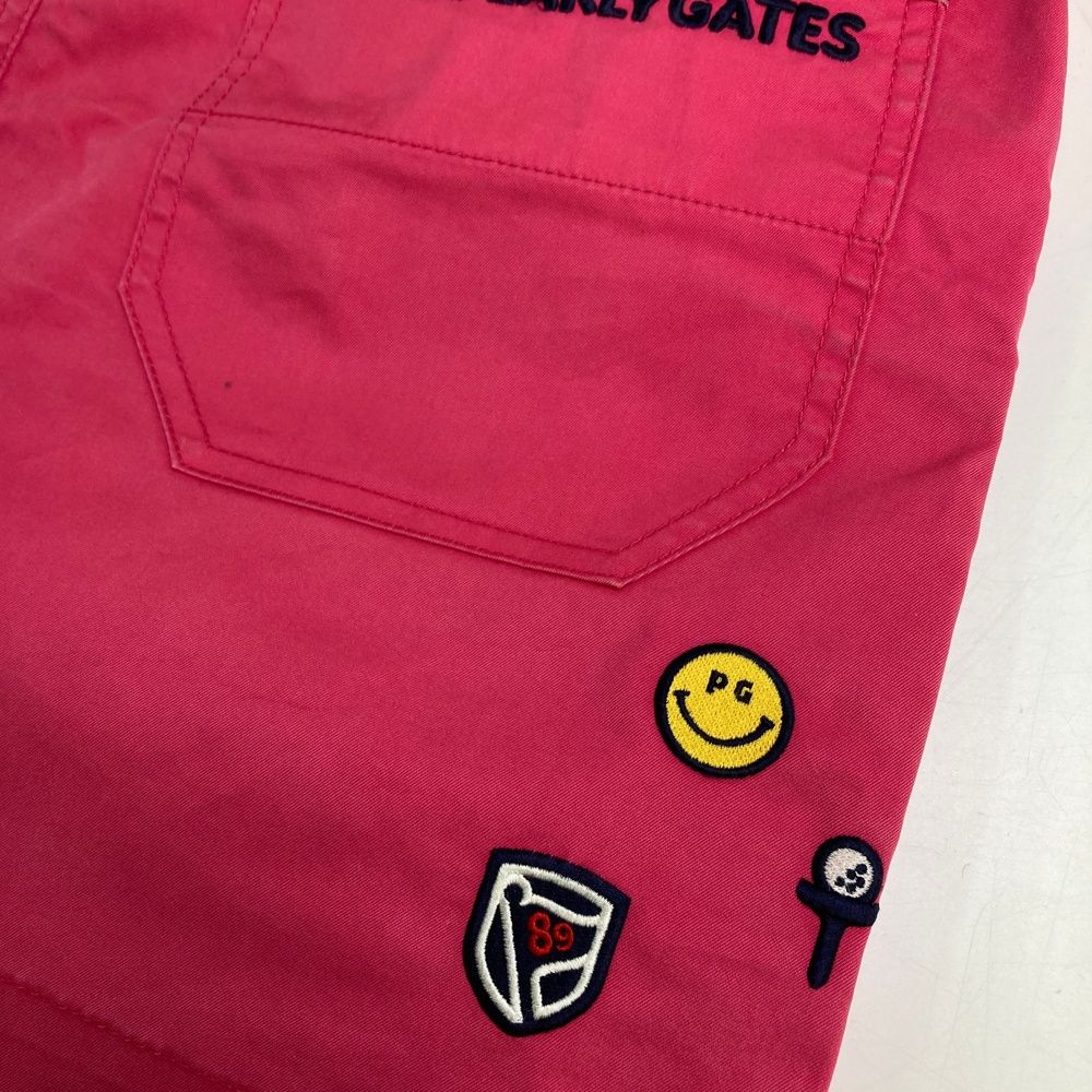 サイズ：1 PEARLY GATES パーリーゲイツ スカート ニコちゃん ピンク系