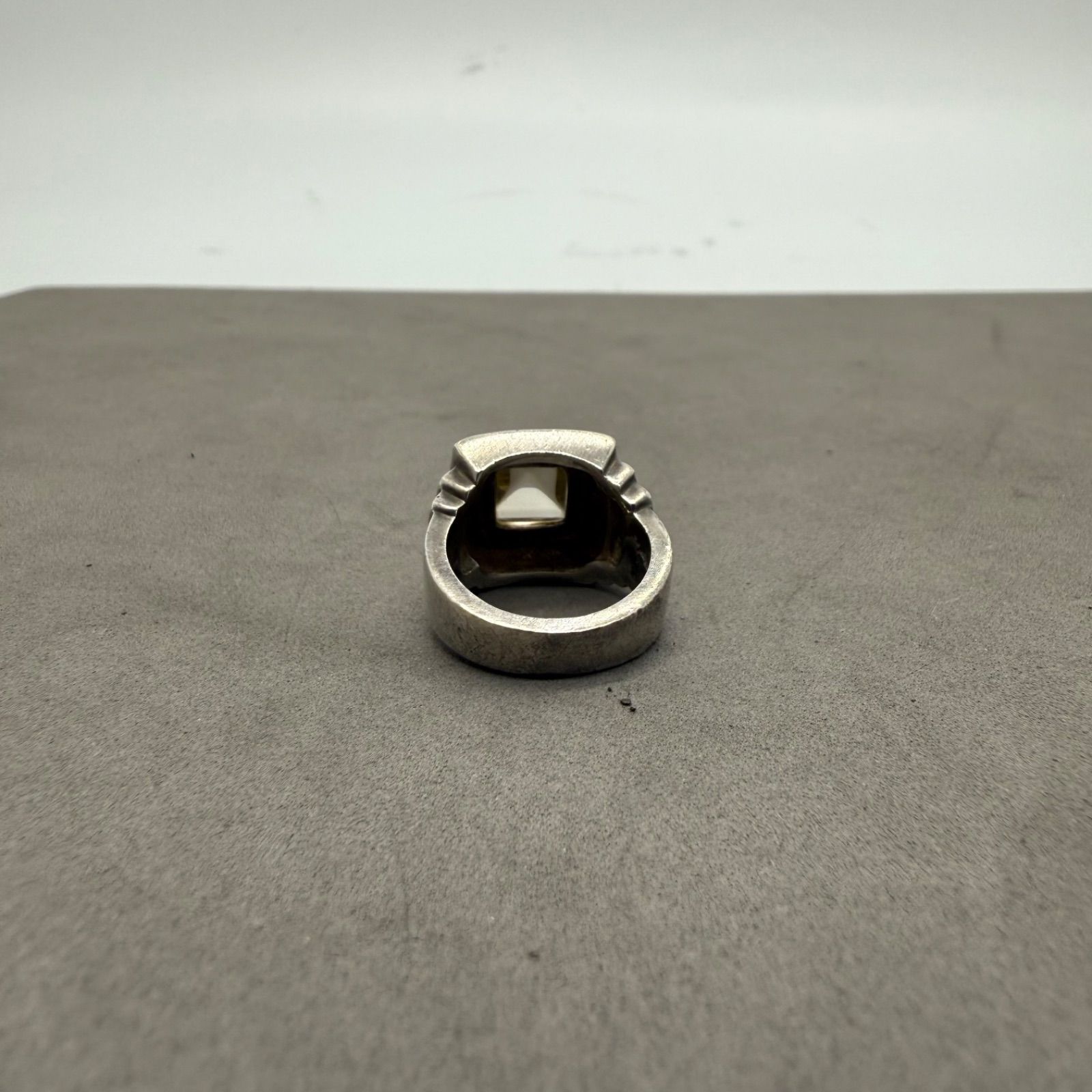 ジャンポールゴルチエ　シルバーリング　ライトピンク　11号 JEAN PAUL GAULTIER archive silver stone RING #11 ジャン