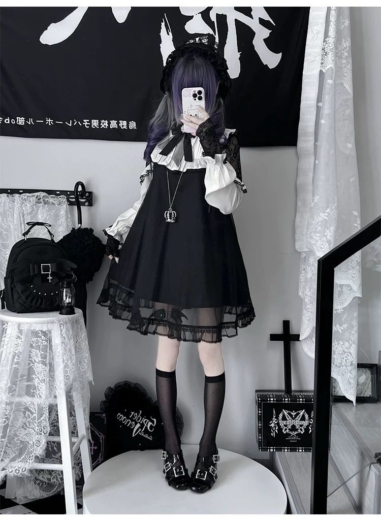 ロリィタ ロリータ ゴスロリ ワンピース レース スカート