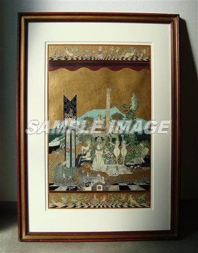 山下清澄 手彩色版画 「イタリアの幻想」【額縁付き】Kiyozumi