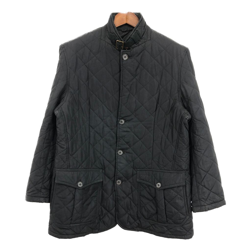 Barbour バブアー QUILTED LUTZ キルティングジャケット 大きいサイズ ブラック (メンズ XXL) 中古 古着 R6012