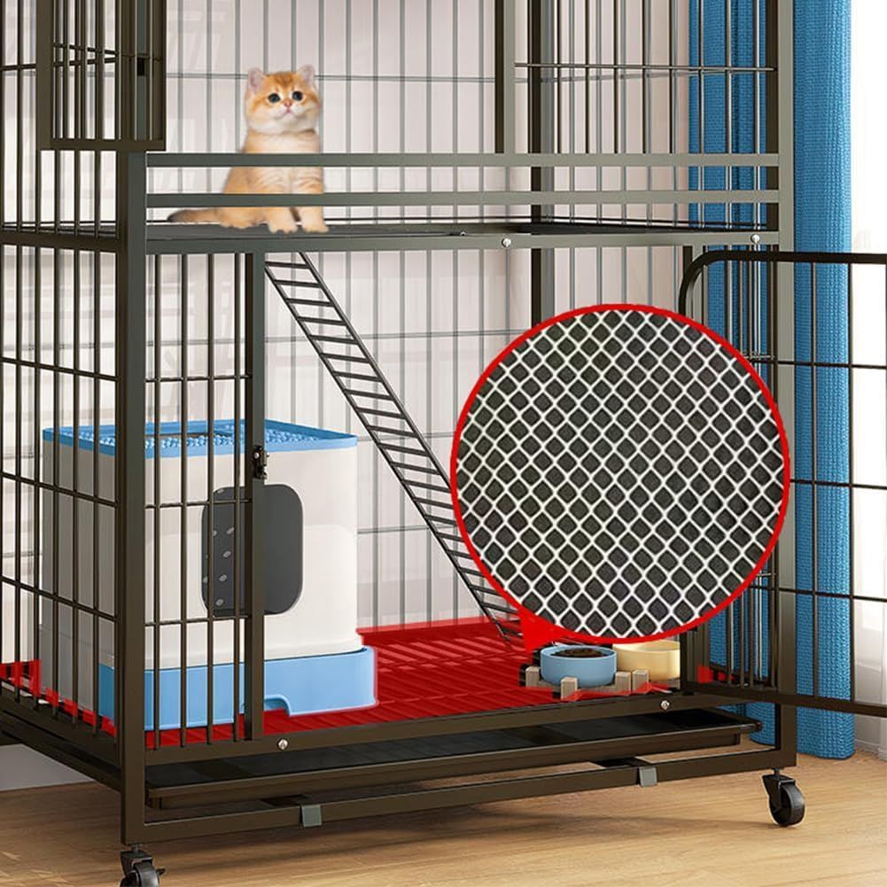 猫ケージ 猫用ケージ ブラック 猫ハウス 室内用猫のゲージ 大きめ動物