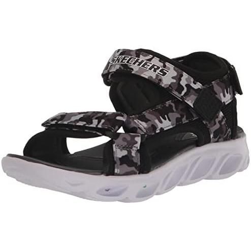 スケッチャーズ(SKECHERS) ジュニアストラップサンダル ヒプノスプラッシュ サン ブレイクス 400077L-BKGY ブラック 20.0cm