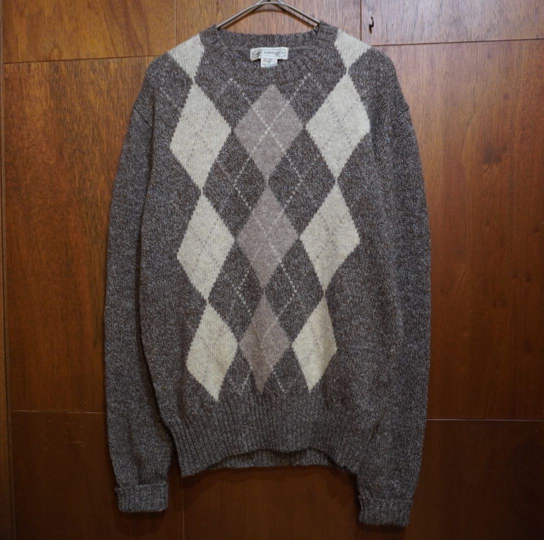 80s OLD GAP アーガイルニット