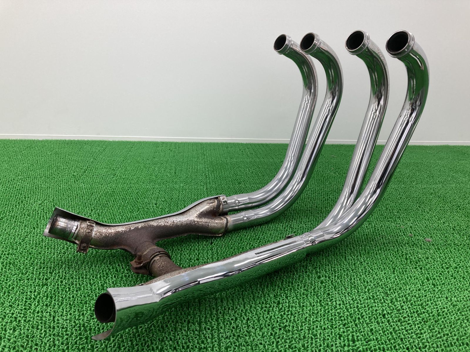 ゼファー1100 エキパイマフラー M035 カワサキ 純正 中古 バイク 部品 ZR1100A ZRT10A コケキズ無し 機能的問題なし 品薄 車検 Genuine