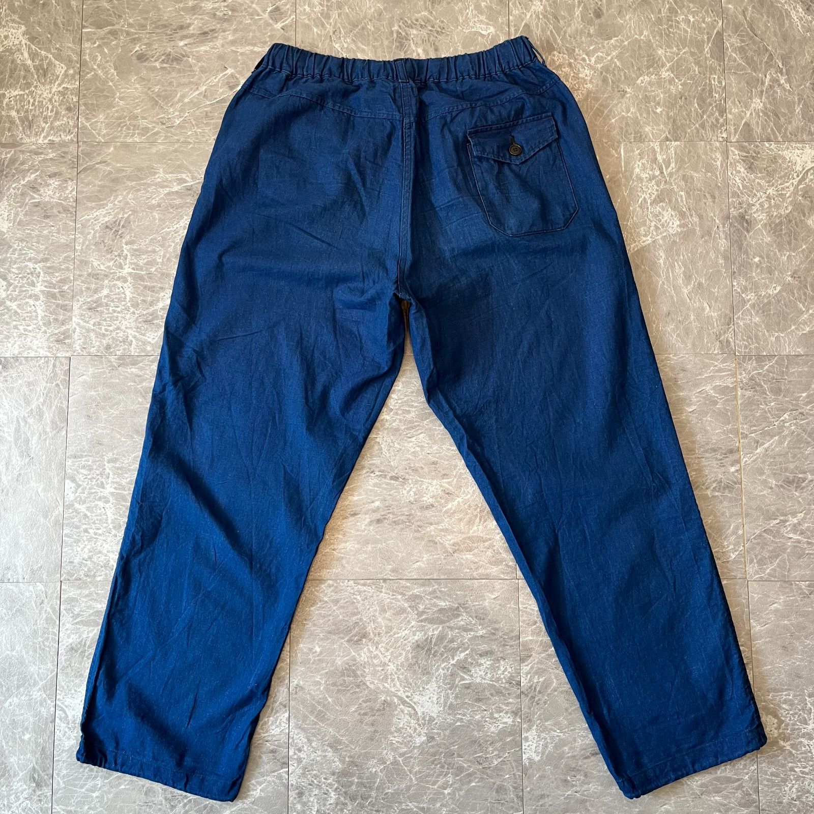ポストオーバーオールズ #3318-VSN E-Z Travail Pants 3318-CLS E-Z Travail Pants : cotton/linen sheeting indigo