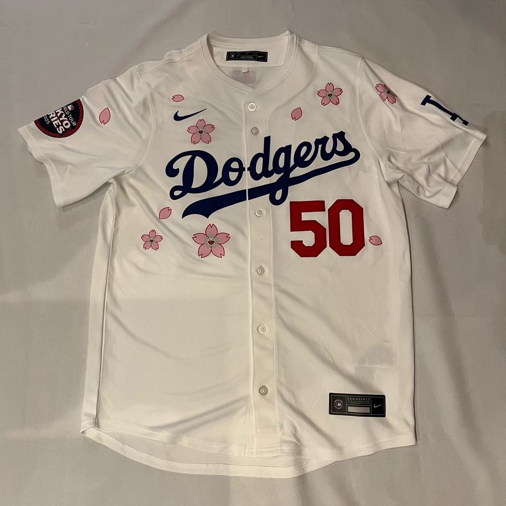 NIKE MLB ナイキ エムエルビー 25SS 村上隆 Tokyo Series 2025 Dodgers Uniform BETTS ユニフォーム AE-1001931 ホワイト size L 代官山A06